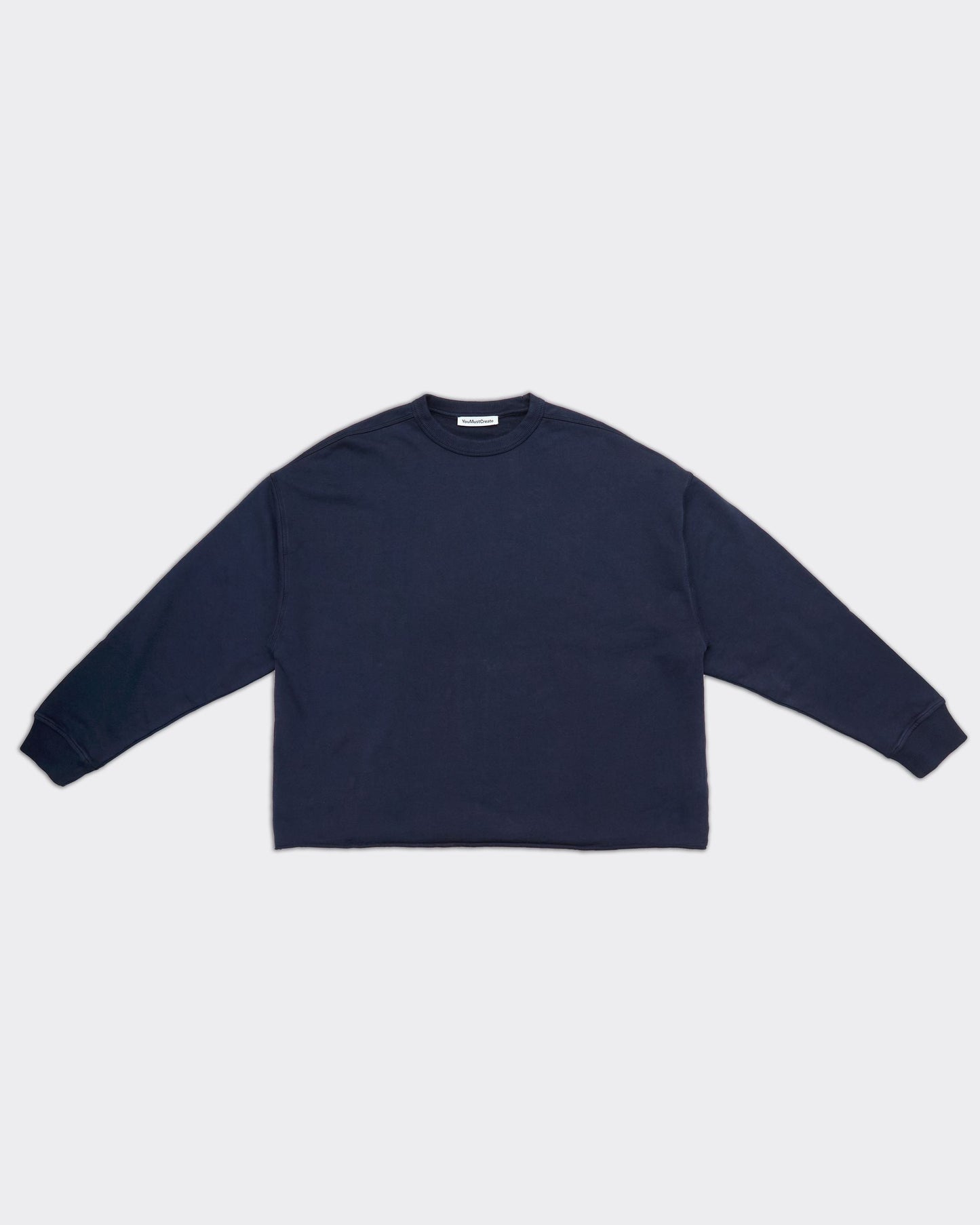 Felpa Studio Crop Blu