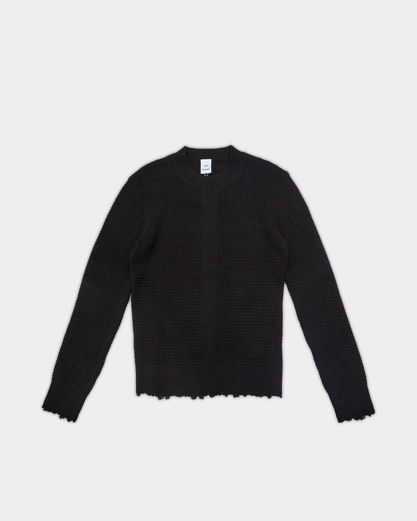 Crewneck Knit Shirt Rune Nero