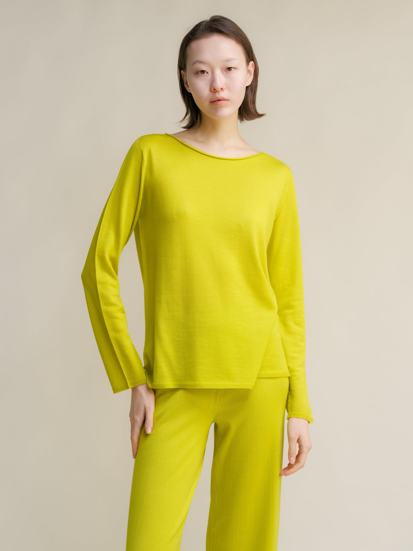 Extra Fine Merino Wool Boatneck Sweater (3D-Knit)