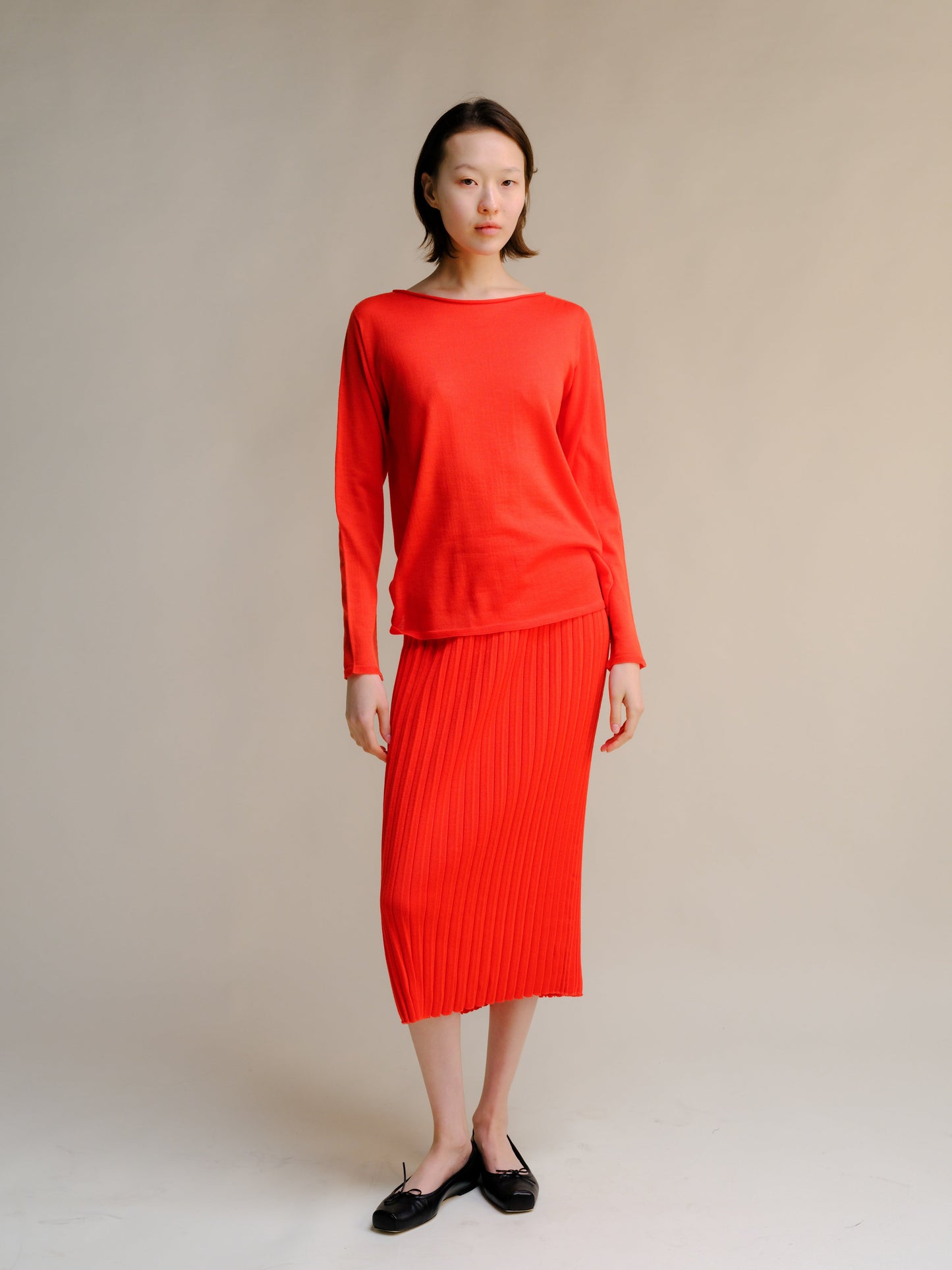 Extra Fine Merino Wool Boatneck Sweater (3D-Knit)