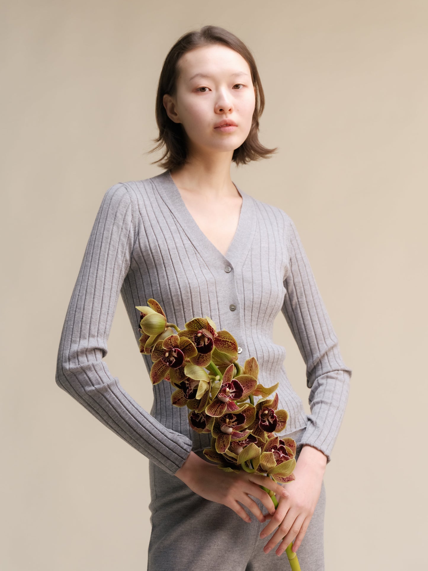 Extra Fine Merino Wool V Neck Cardigan