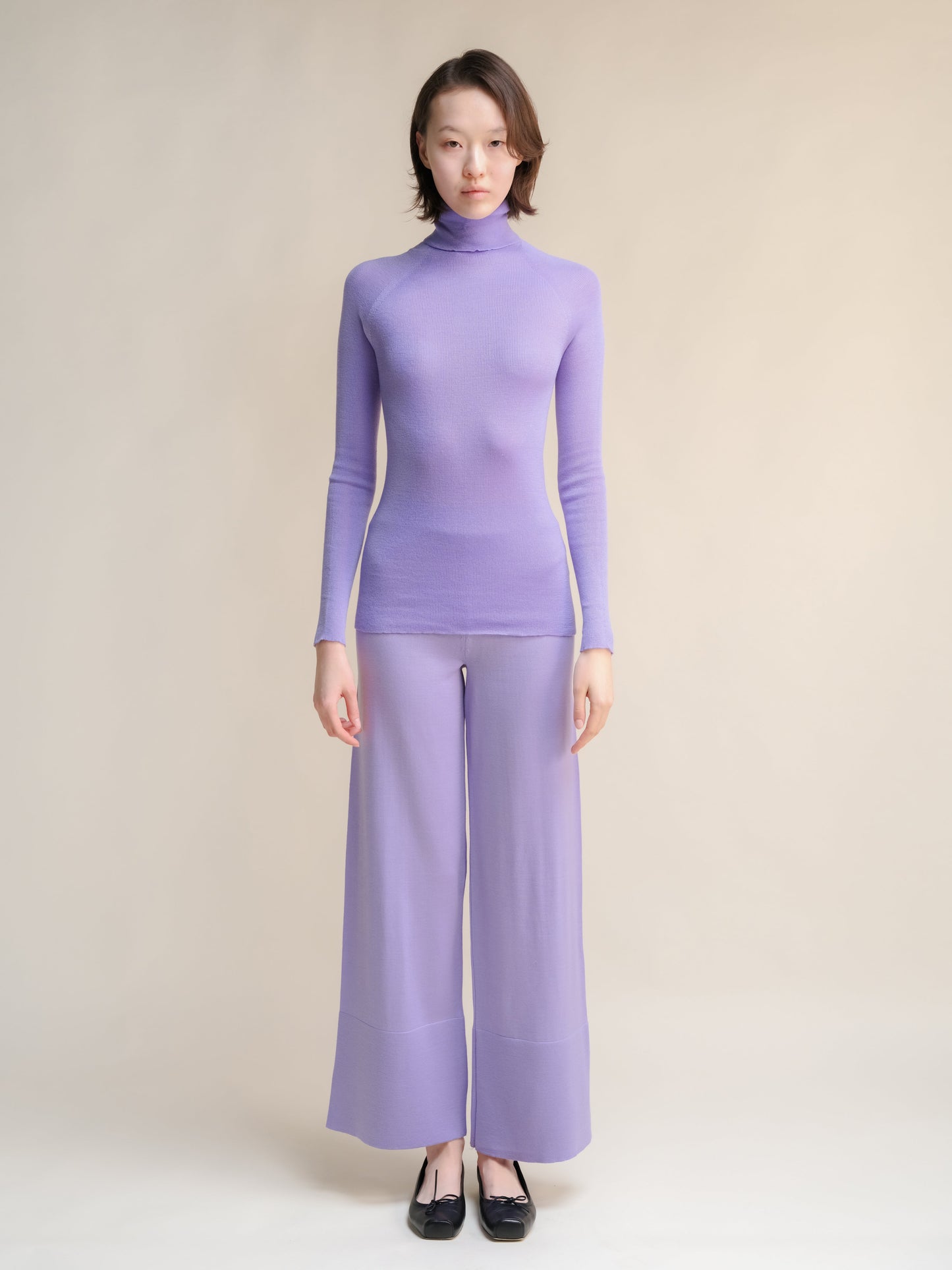 Extra Fine Merino Wide-Leg Trousers