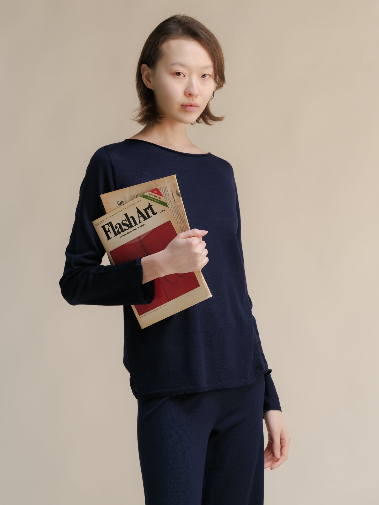 Extra Fine Merino Wool Boatneck Sweater (3D-Knit)