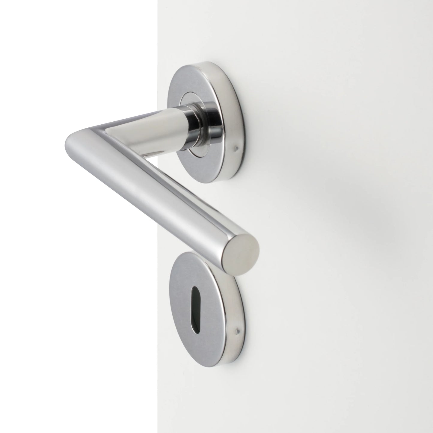 MANIGLIA PER PORTA MEROPE CROMO SATINATO