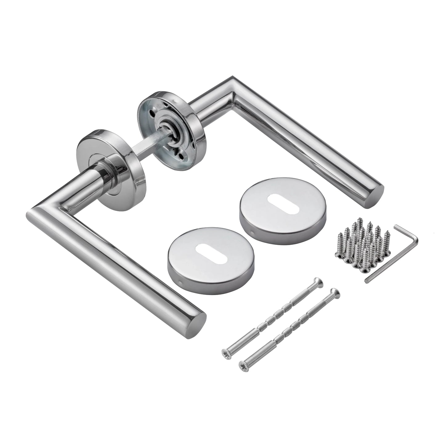 MANIGLIA PER PORTA MEROPE CROMO SATINATO