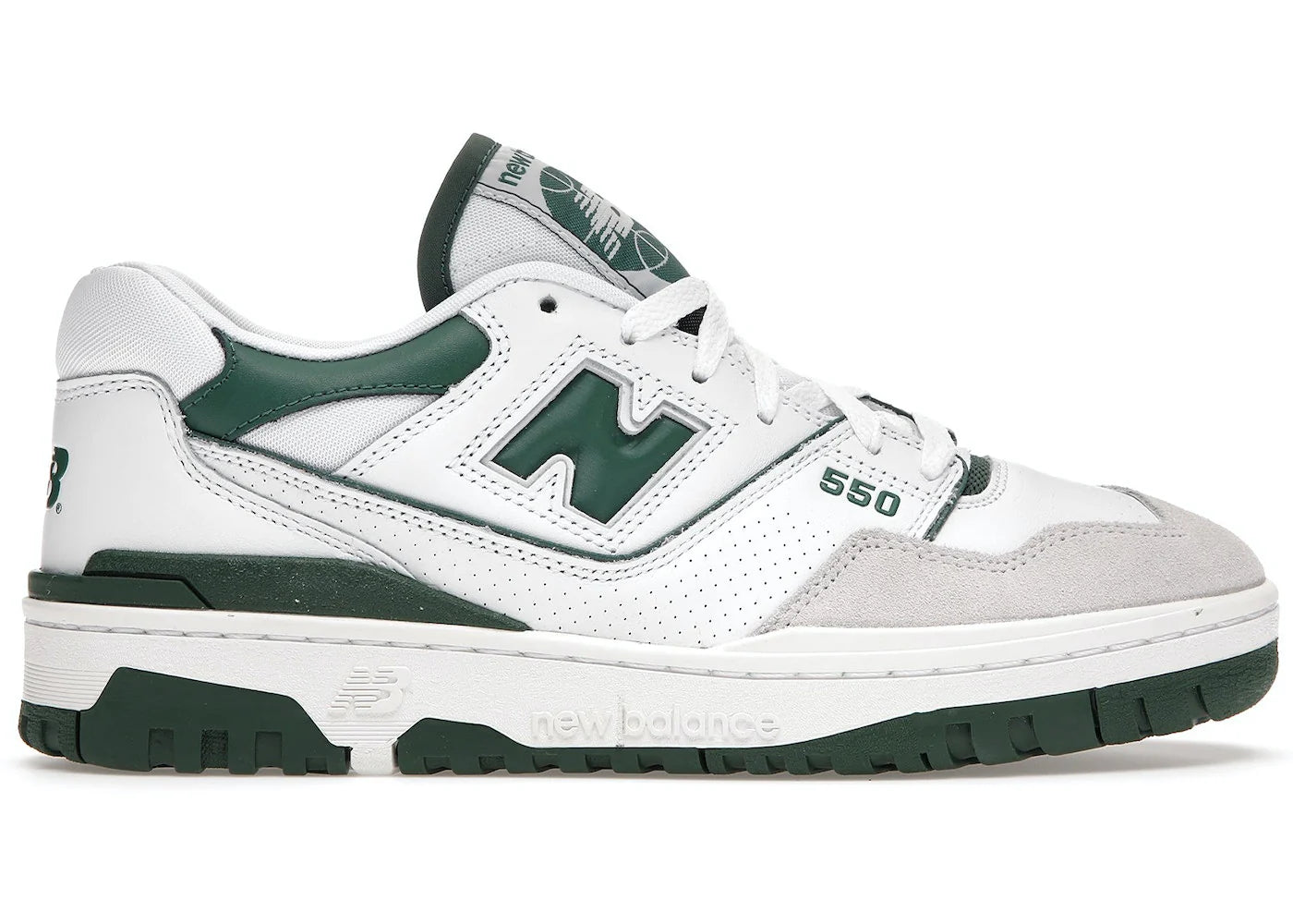 new balance 550 white green