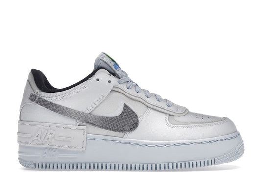 Nike Air Force 1 Low Shadow Pure Platinum Snakeskin Blue (Women's)