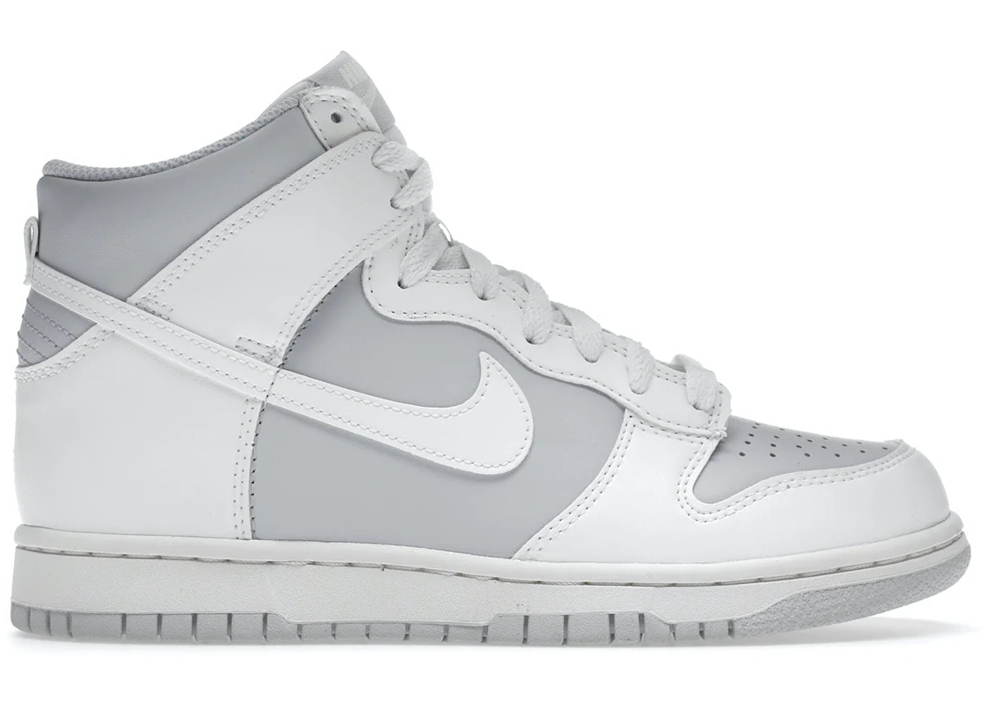 nike dunk high summit white football grey (gs)