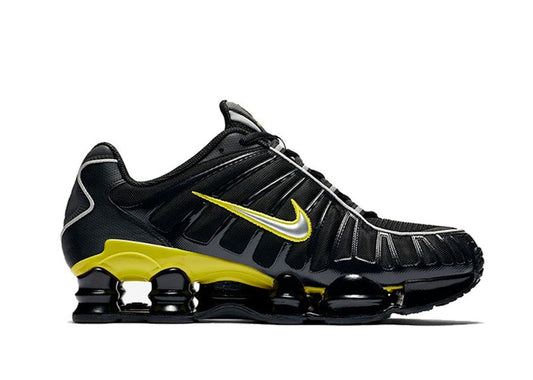 Nike Shox TL Black Dynamic Yellow Metallic Silver