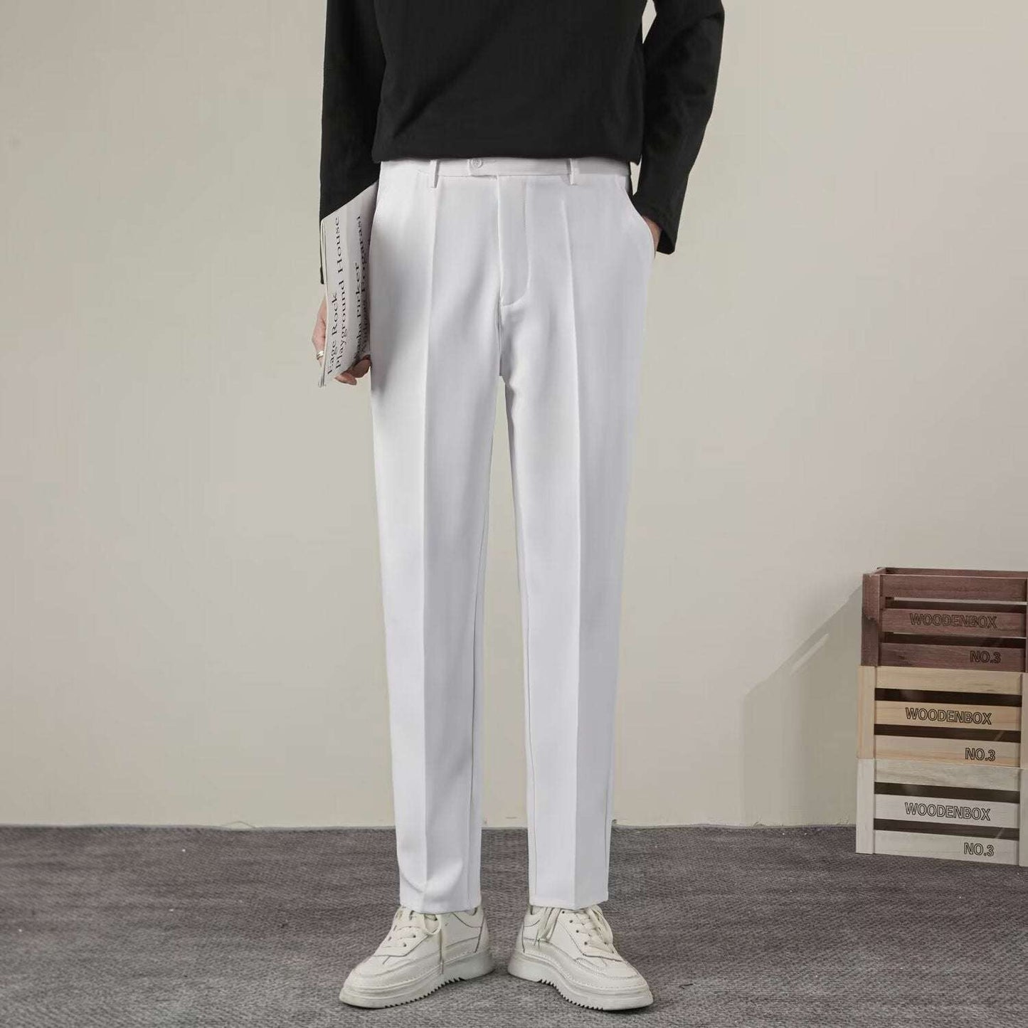 Pantaloni Classici con Chiusura Estesa