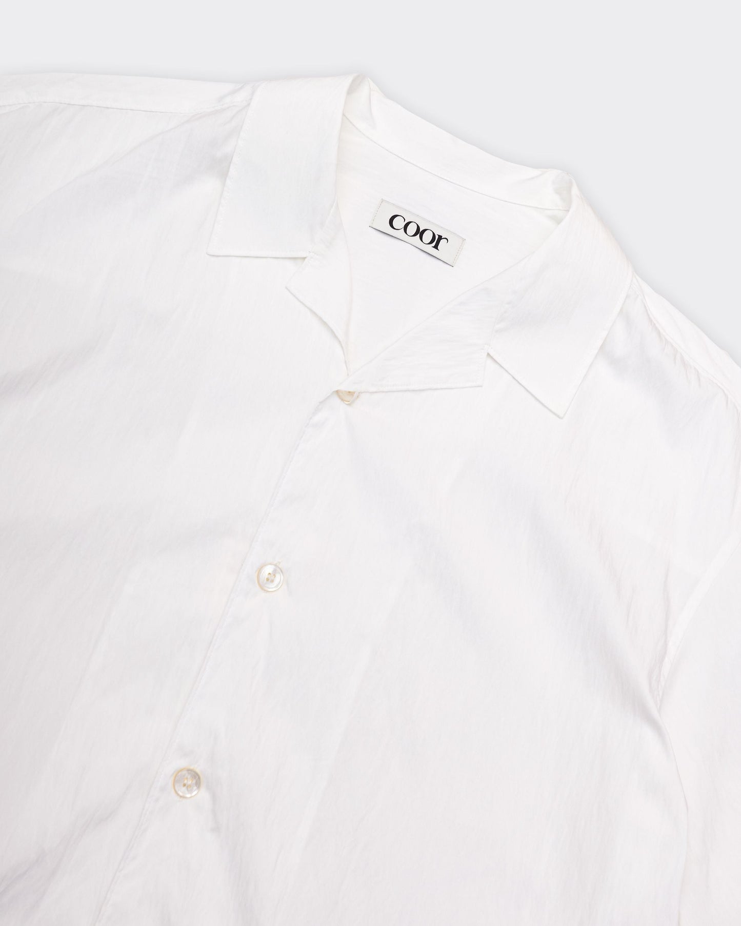 Camicia Ss Natural Wrinkle Bianca