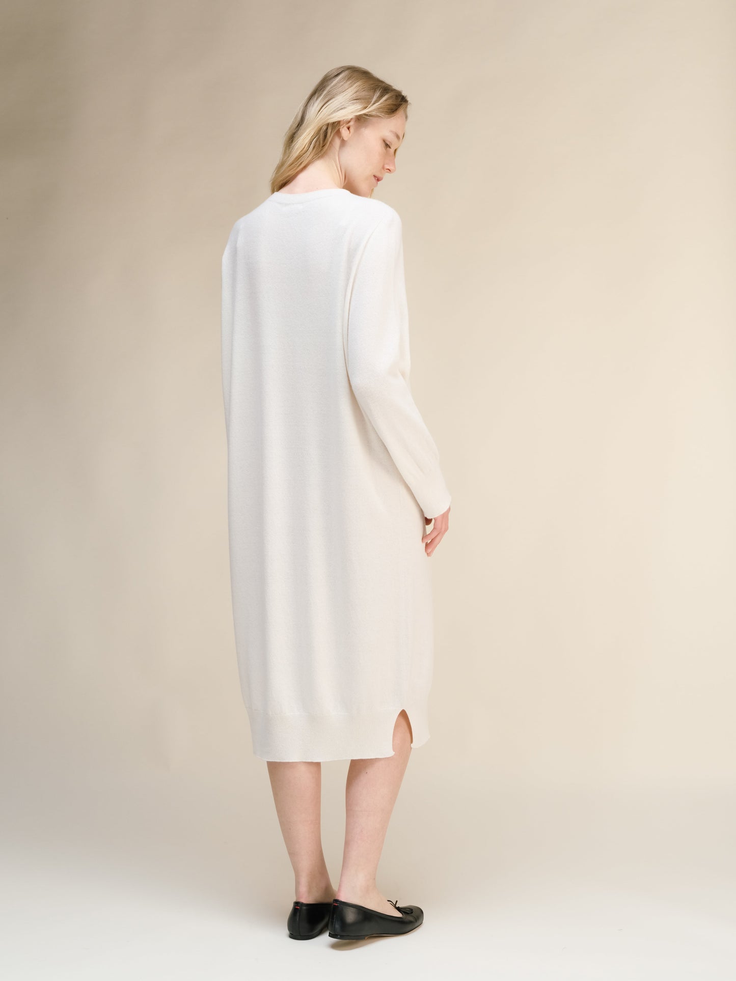 Cashmere Mix Midi Dress (3D-Knit)