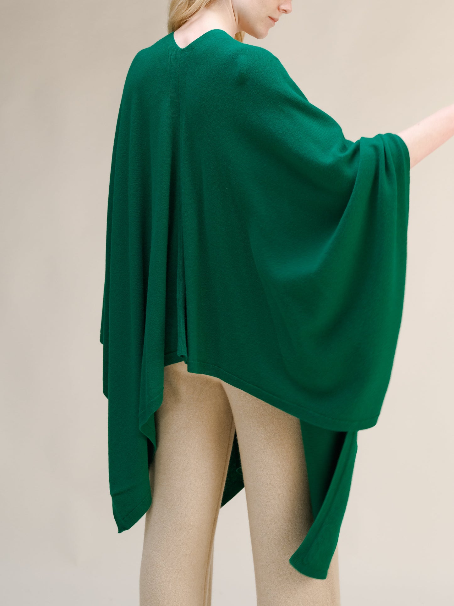 Cashmere Mix Maxi Cape