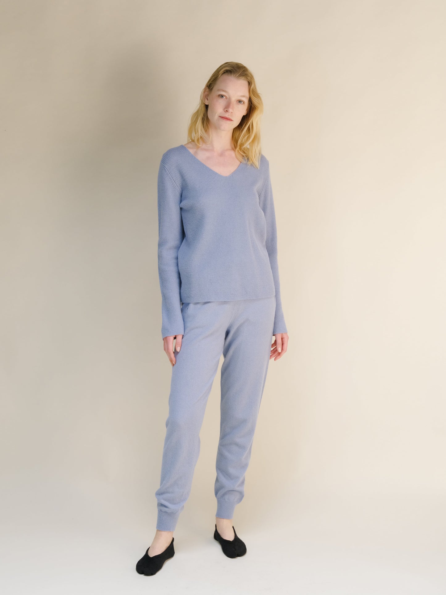 Cashmere Mix Yoga Pants (3D-Knit)