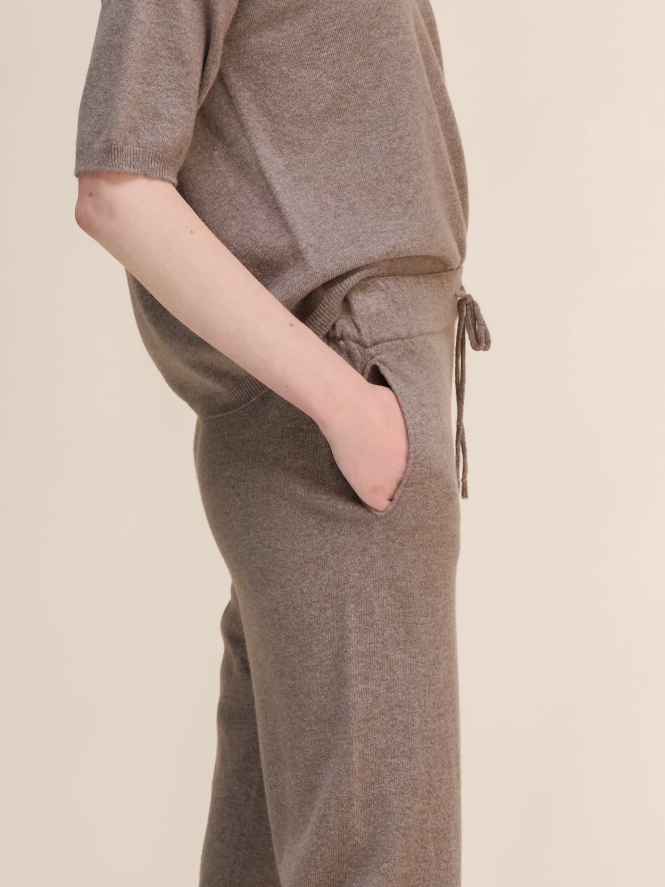 Cashmere Mix Yoga Pants (3D-Knit)