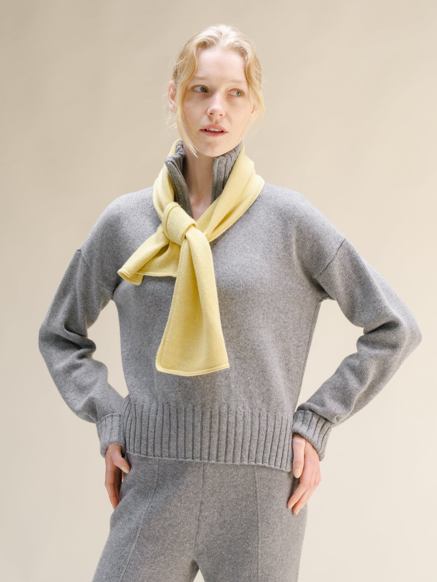 Cashmere Mix Jabot