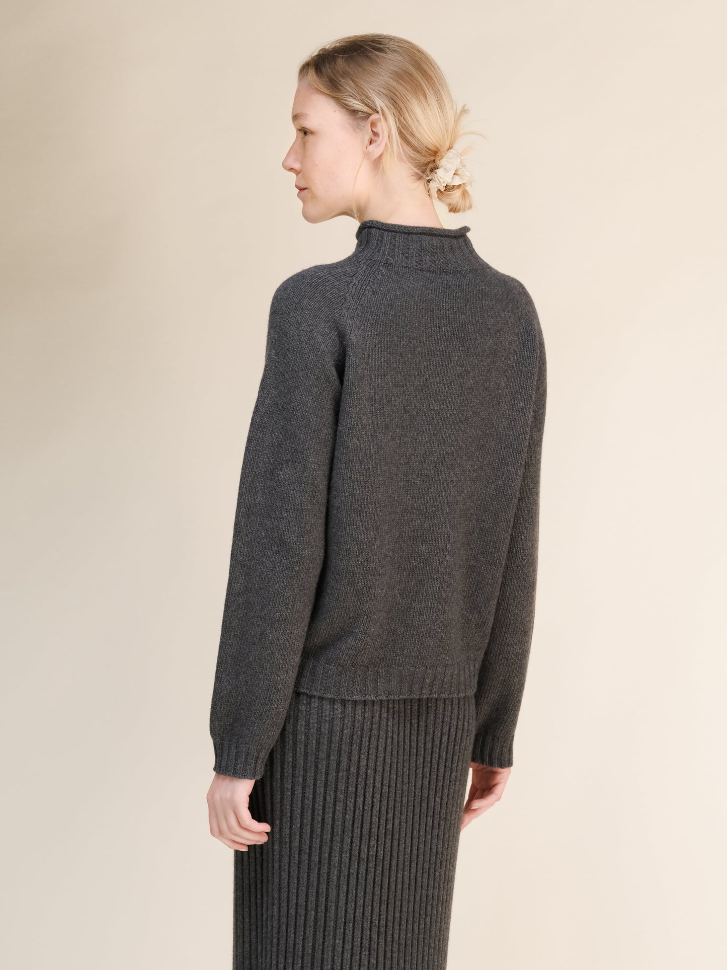 Cashmere Mix Cable "Ricciolo" Sweater (3D-Knit)