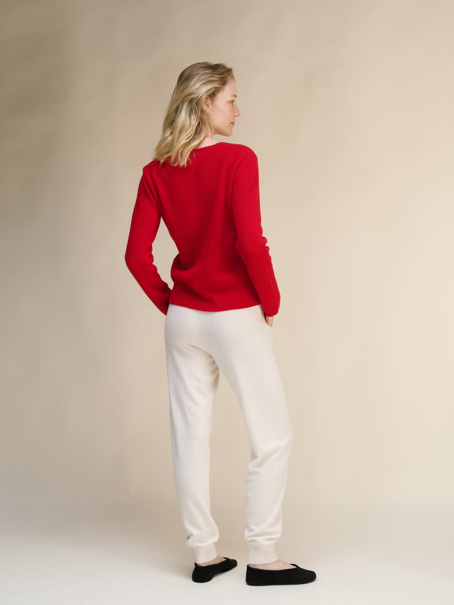 Cashmere Mix Yoga Pants (3D-Knit)