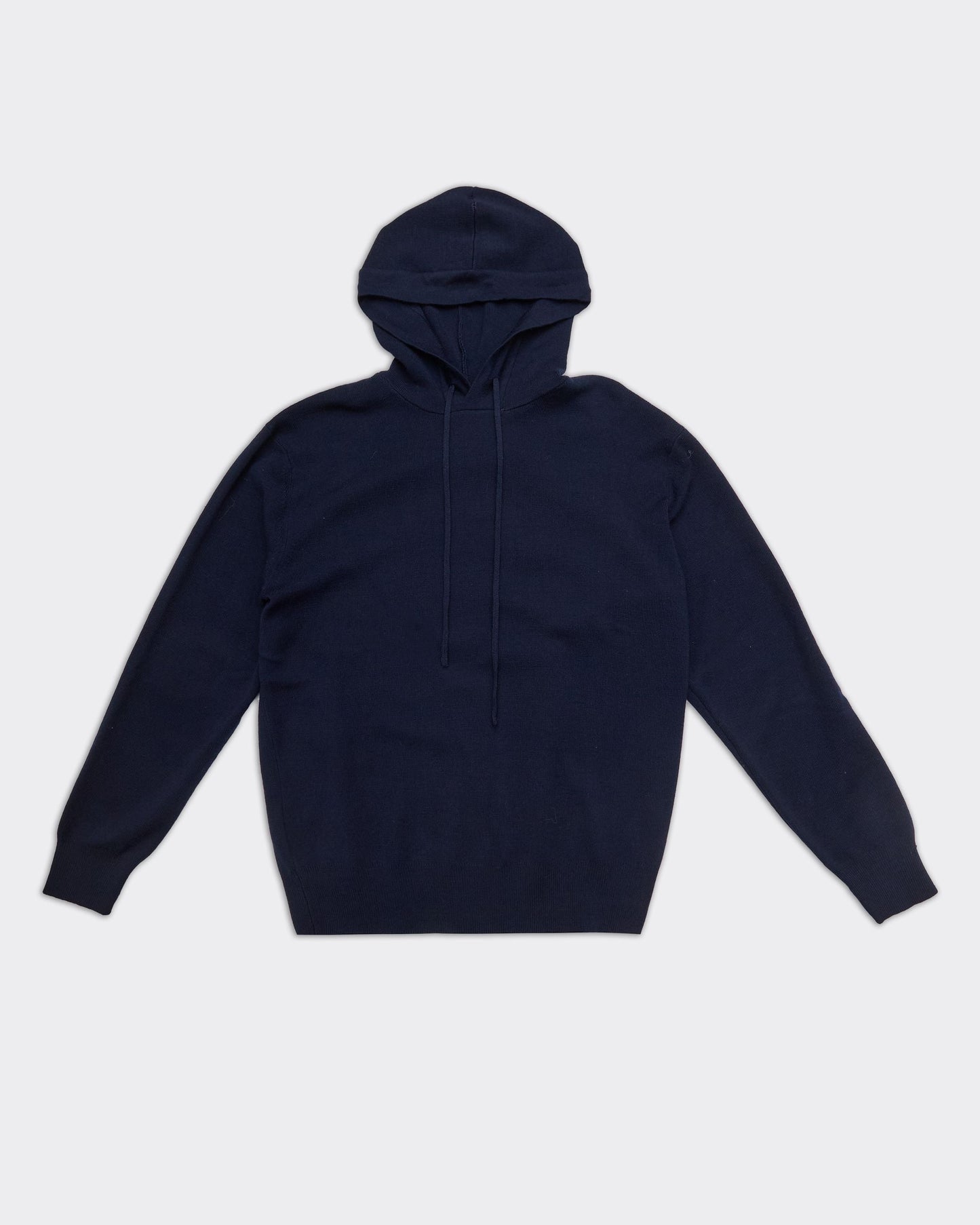 Felpa Con Cappuccio Knit Blue Navy