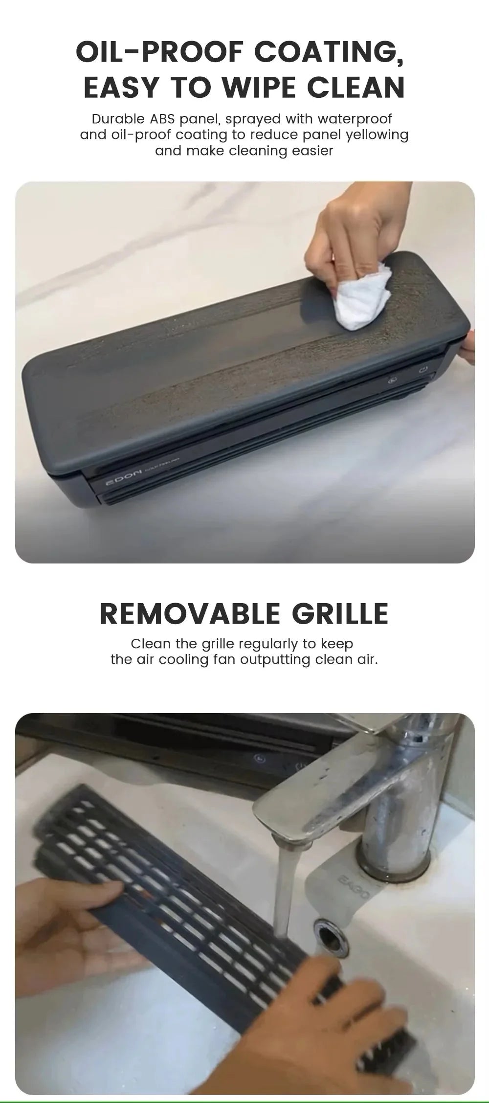 2025 Kitchen Air Conditioner – Powerful Cooling Wall & Table Fan with Remote Control