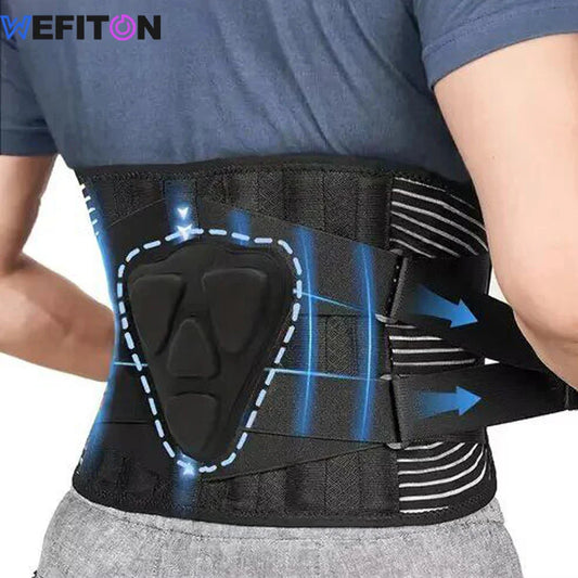 1PCS Back Brace for Heavy Lifting & Workouts – Breathable Lumbar Support Belt with 7 Reinforced Stays & Ergonomic Pad – Lower Ba