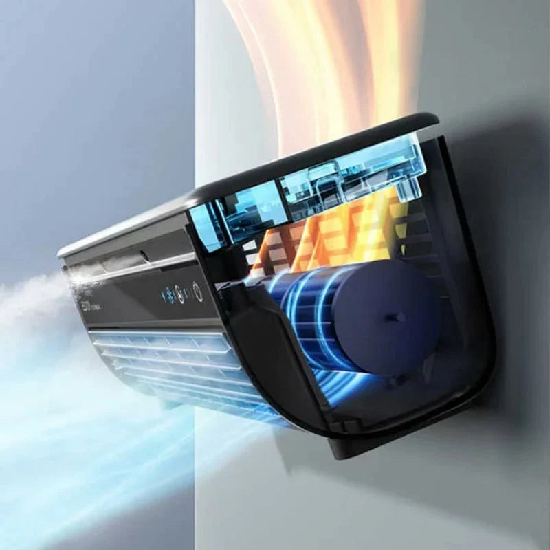 2025 Kitchen Air Conditioner – Powerful Cooling Wall & Table Fan with Remote Control