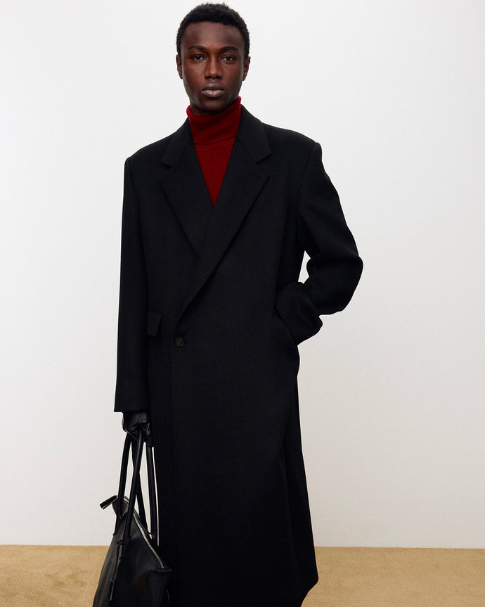 Cappotto Wool And Cashmere Tailored Wrap Nero
