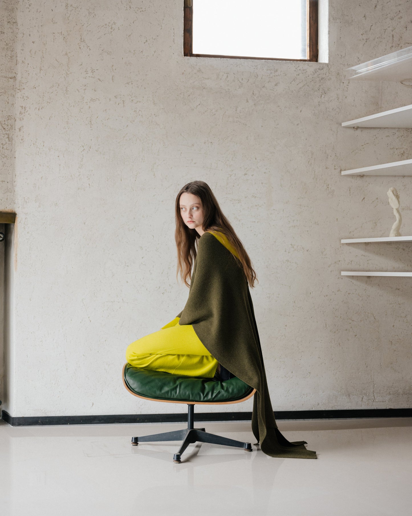 Pure Cashmere Maxi Ribbed Scarf