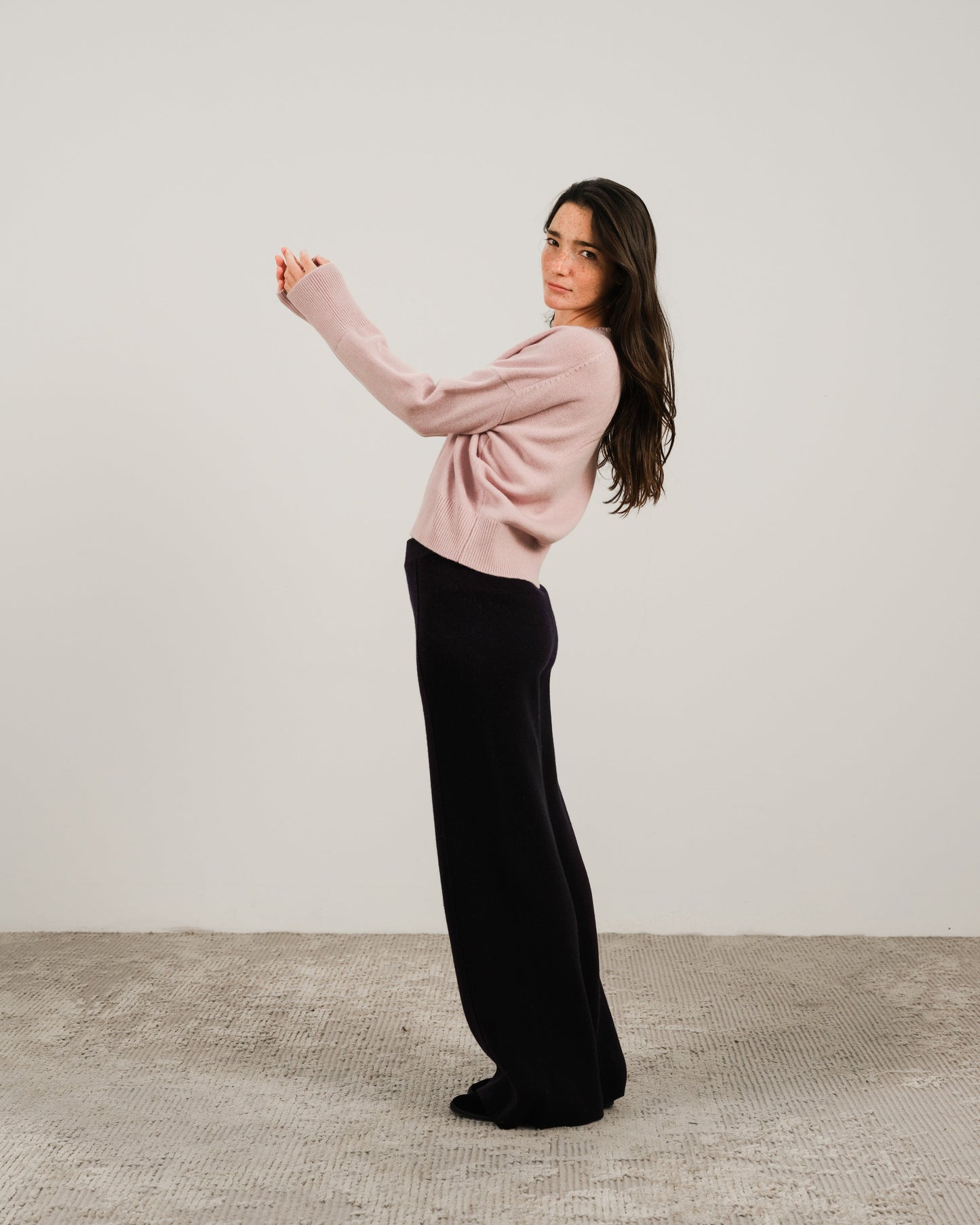 Cashmere Mix Crewneck Sweater