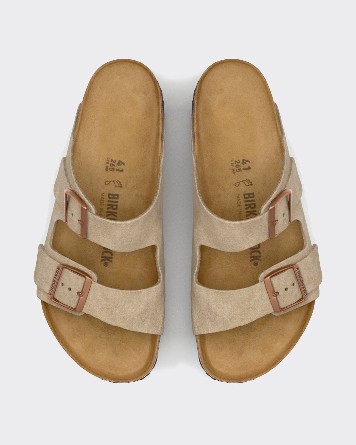 Ciabatta Arizona Suede Leather Taupe