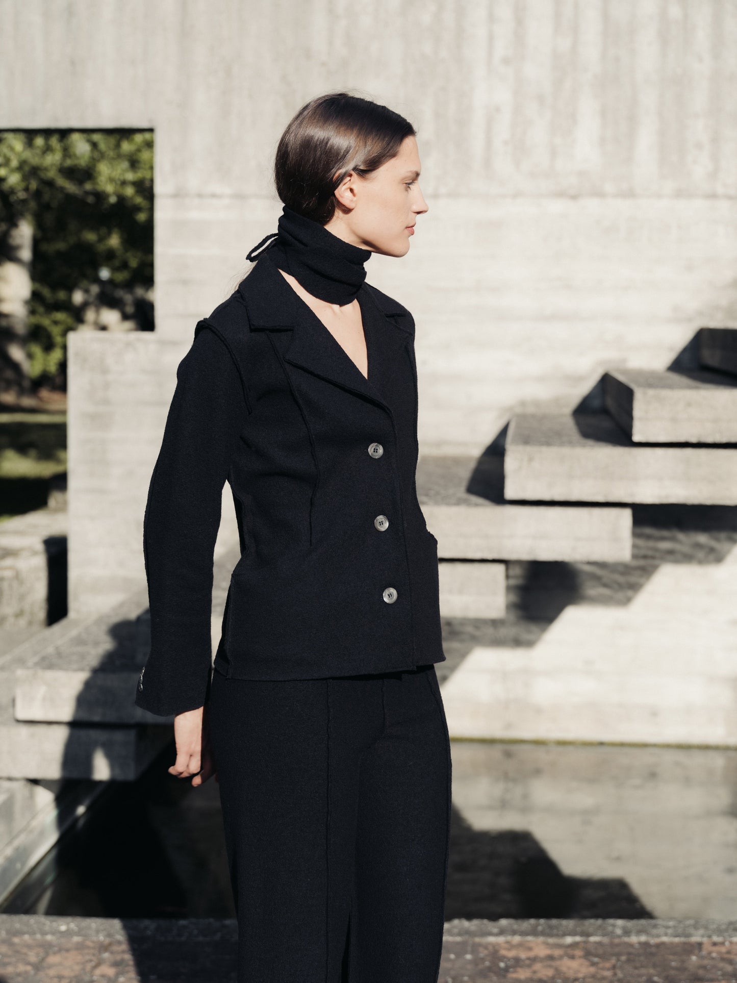 Boiled Wool Bar-Jacket