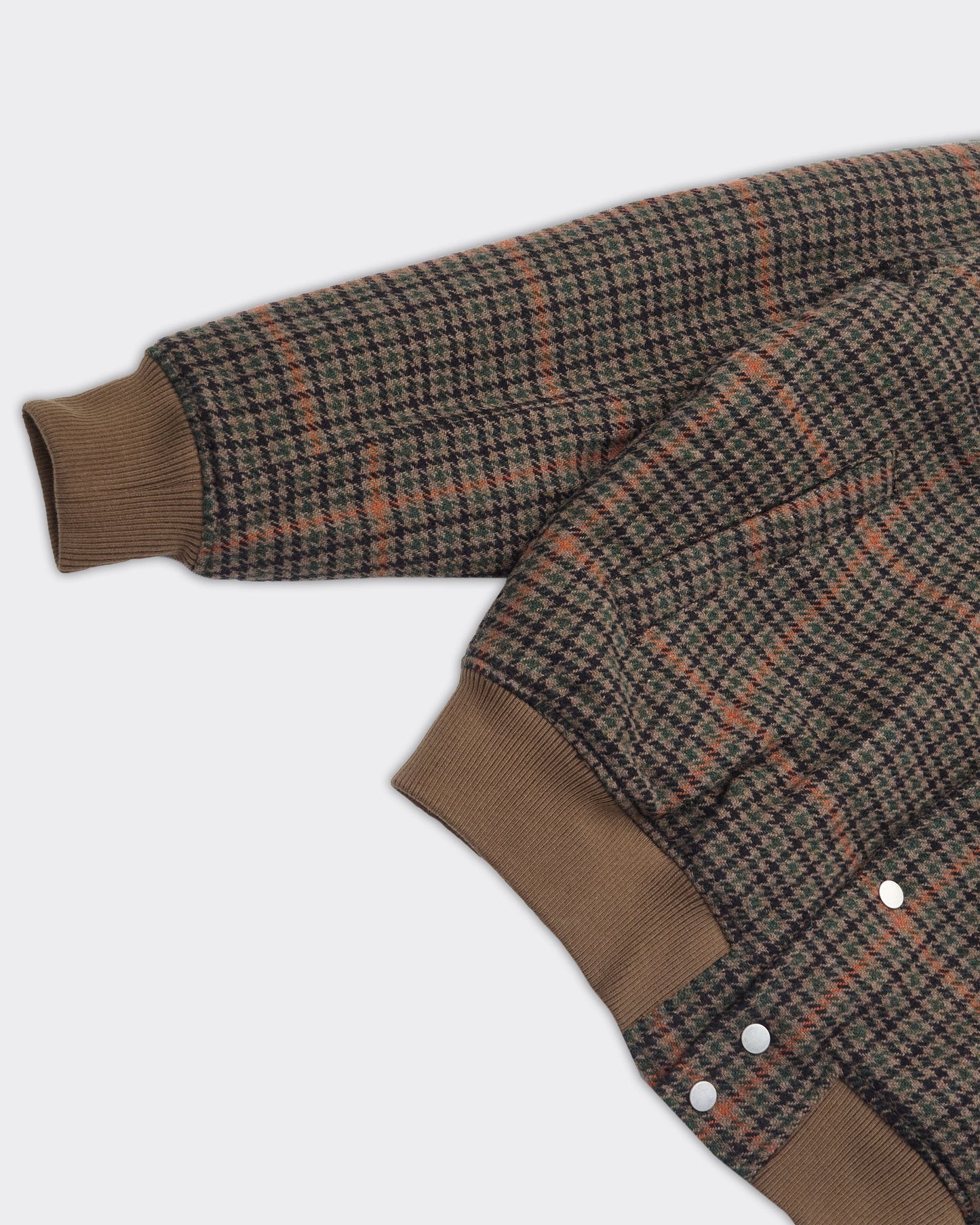 Giacca Varsity Houndstooth Marrone