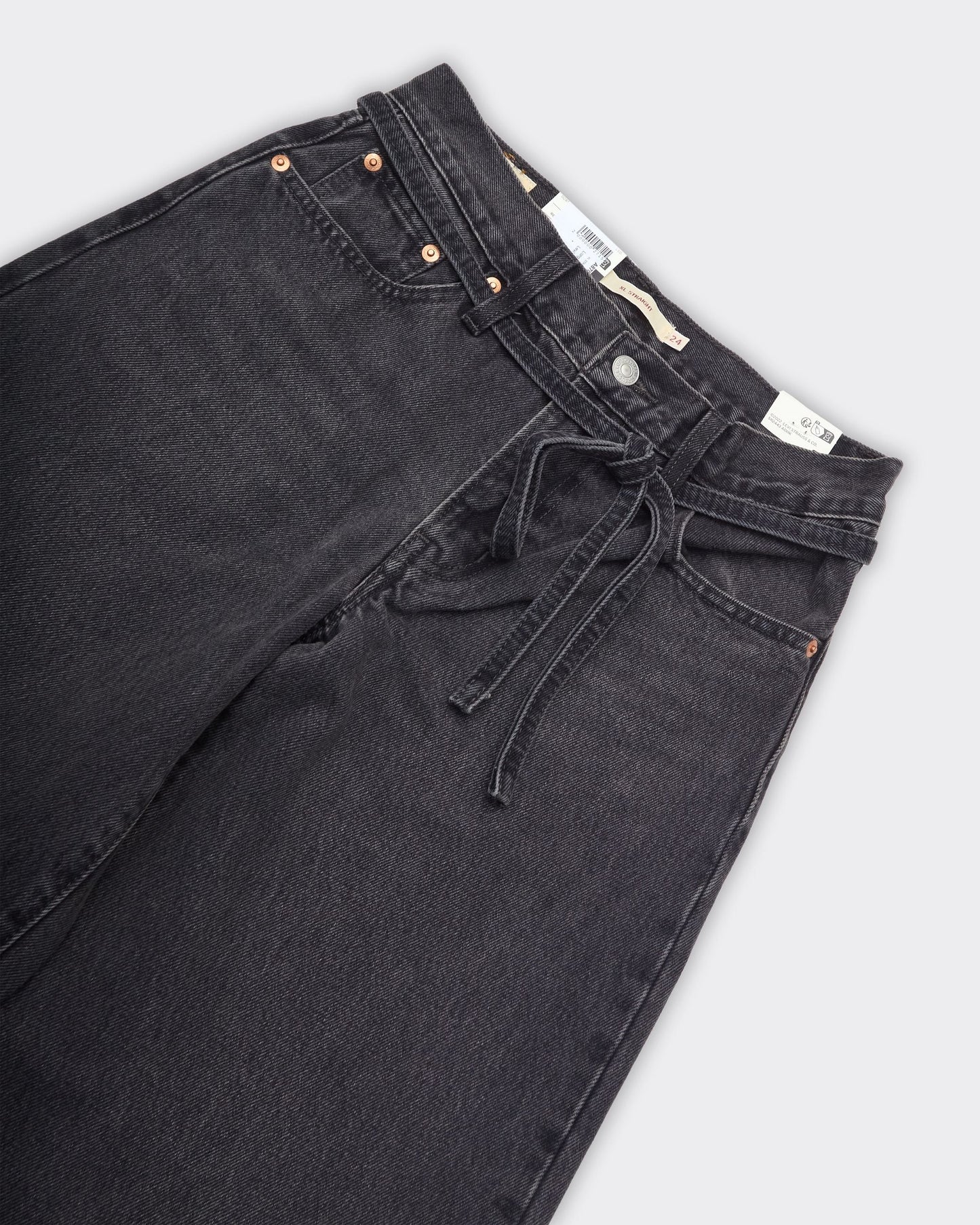 Jeans Woman XL Straight 'Influential Lady' Denim Nero