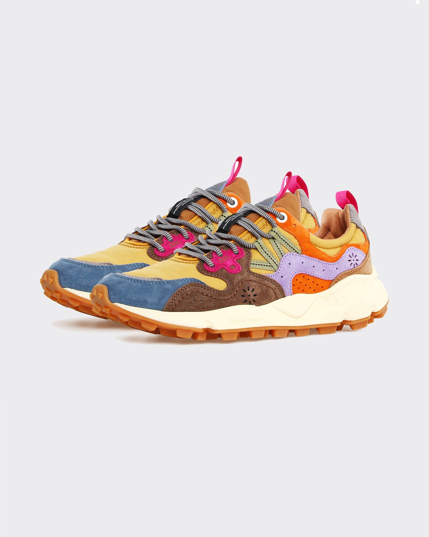 Sneakers Yamano 3 Uni Suede/Nylon Light Blue/Yellow/Brown