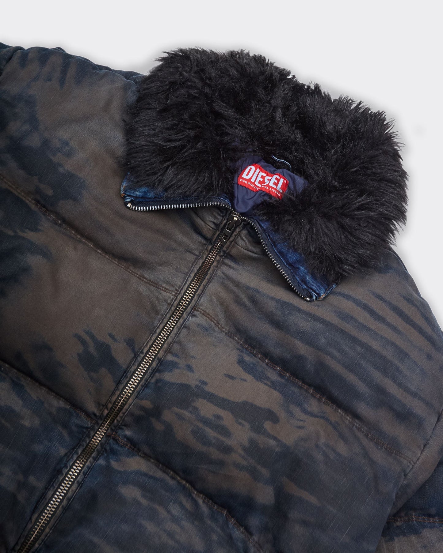 Giacca Puffer W-Johns Marrone/Blu