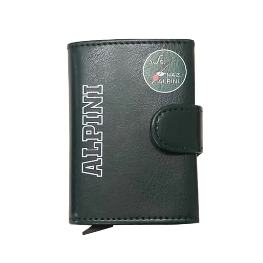 Portafoglio con tasca per monete logo ANA e scritta ALPINI