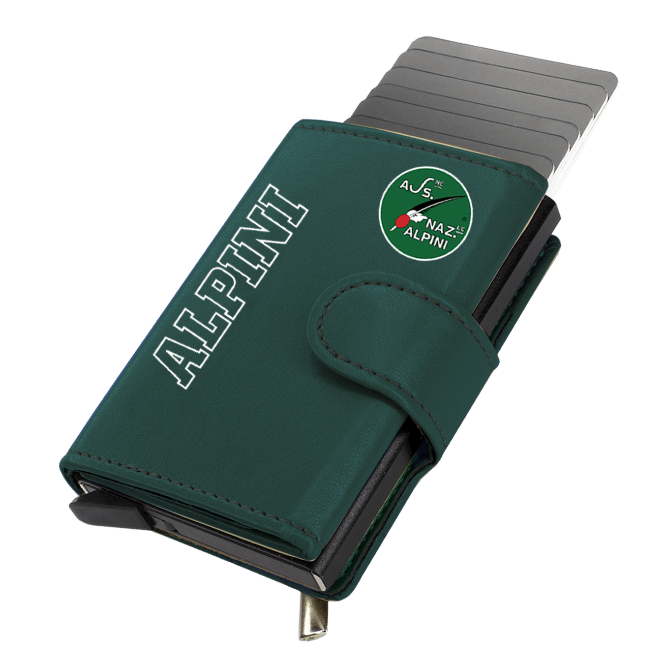 Portafoglio con tasca per monete logo ANA e scritta ALPINI