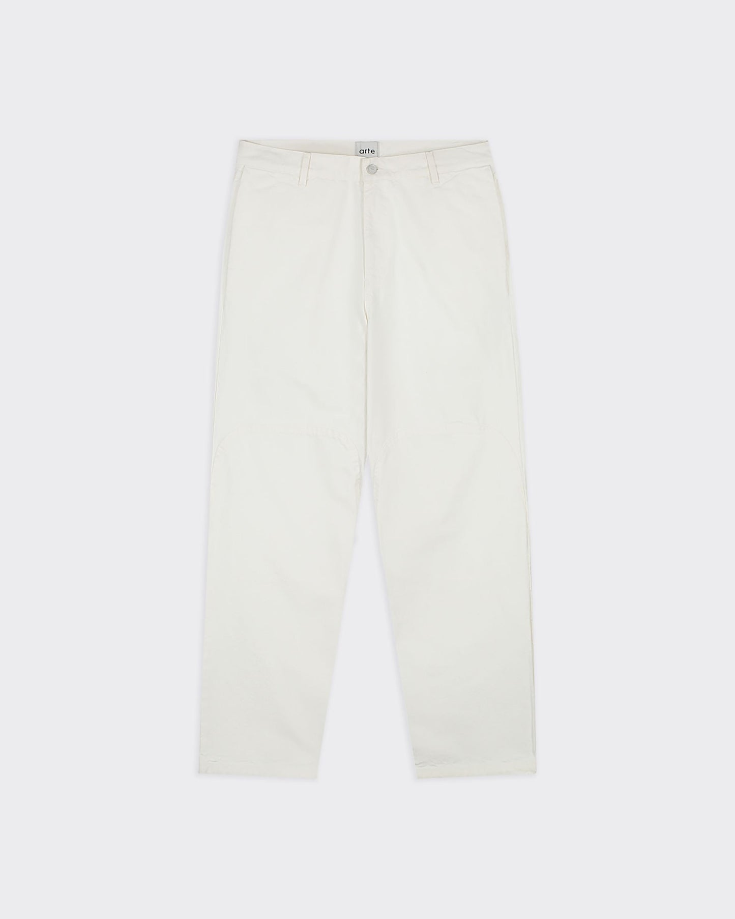 Pantalone Round Knee Cut Bianco