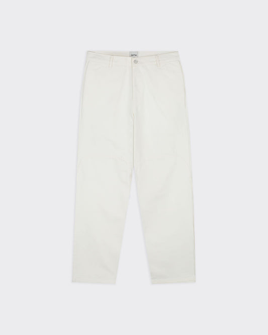 Pantalone Round Knee Cut Bianco