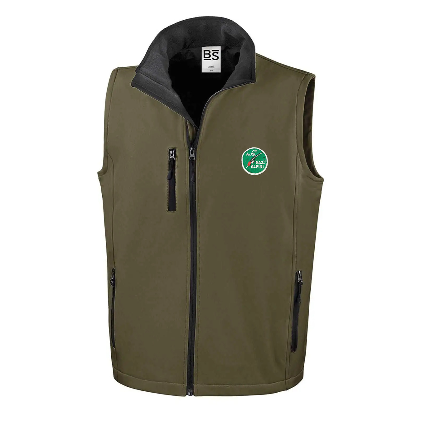 Gilet softshell verde militare Alpini ANA