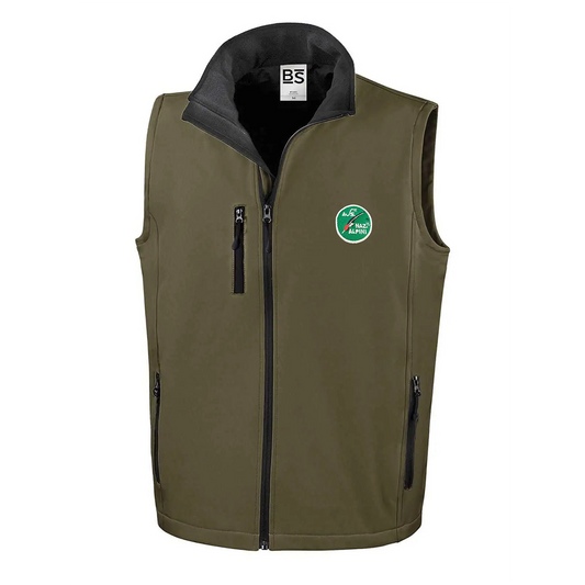 Gilet softshell verde militare Alpini ANA