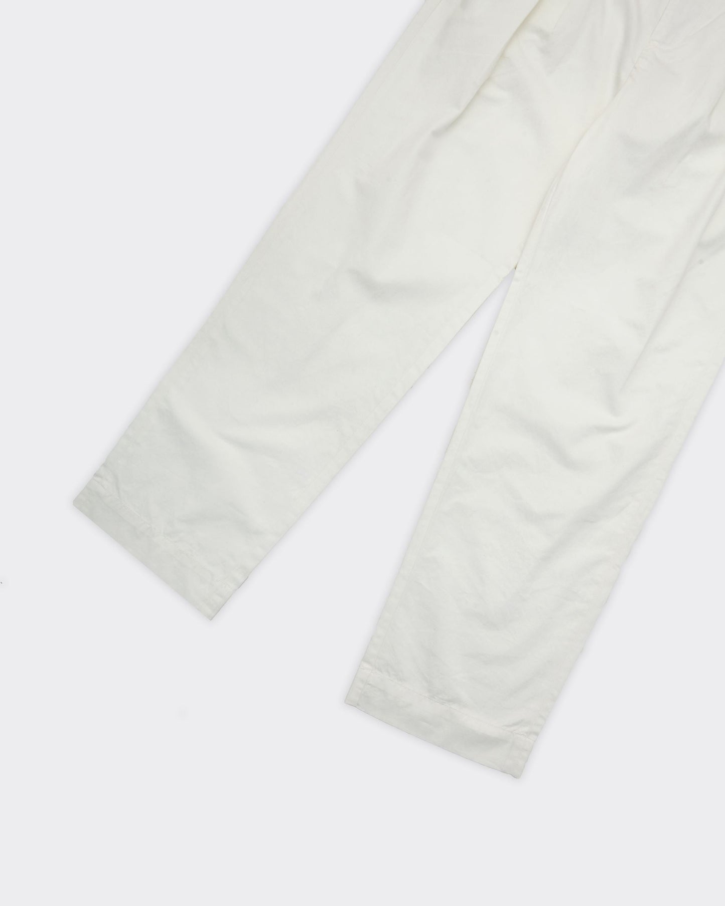 Pantalone Adam Loose Pleat Bianco