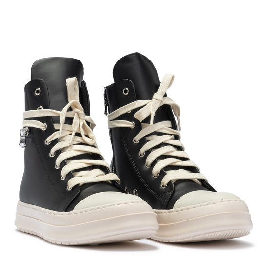 Sneakers Leather High Zip