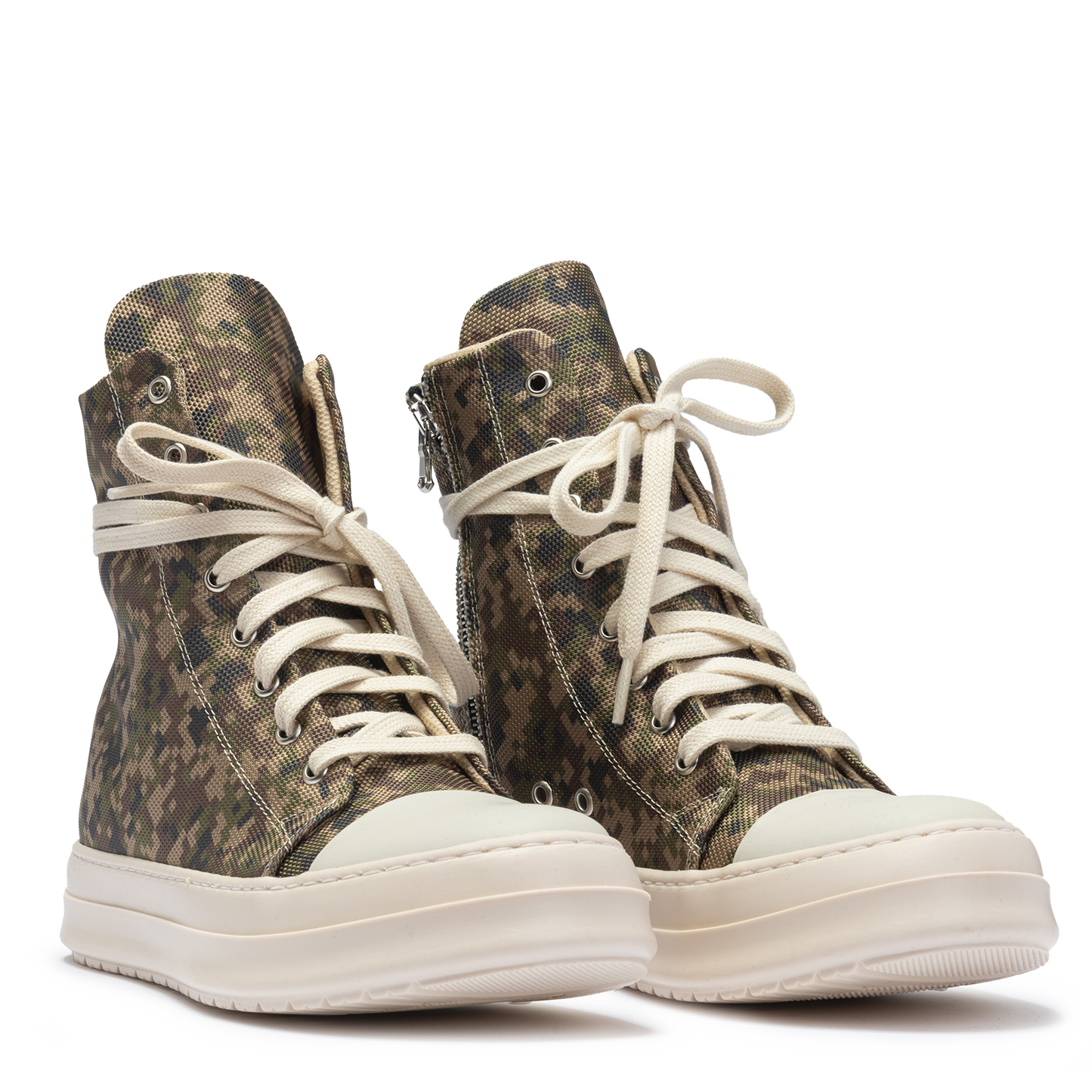 Sneakers Canvas Camouflage High