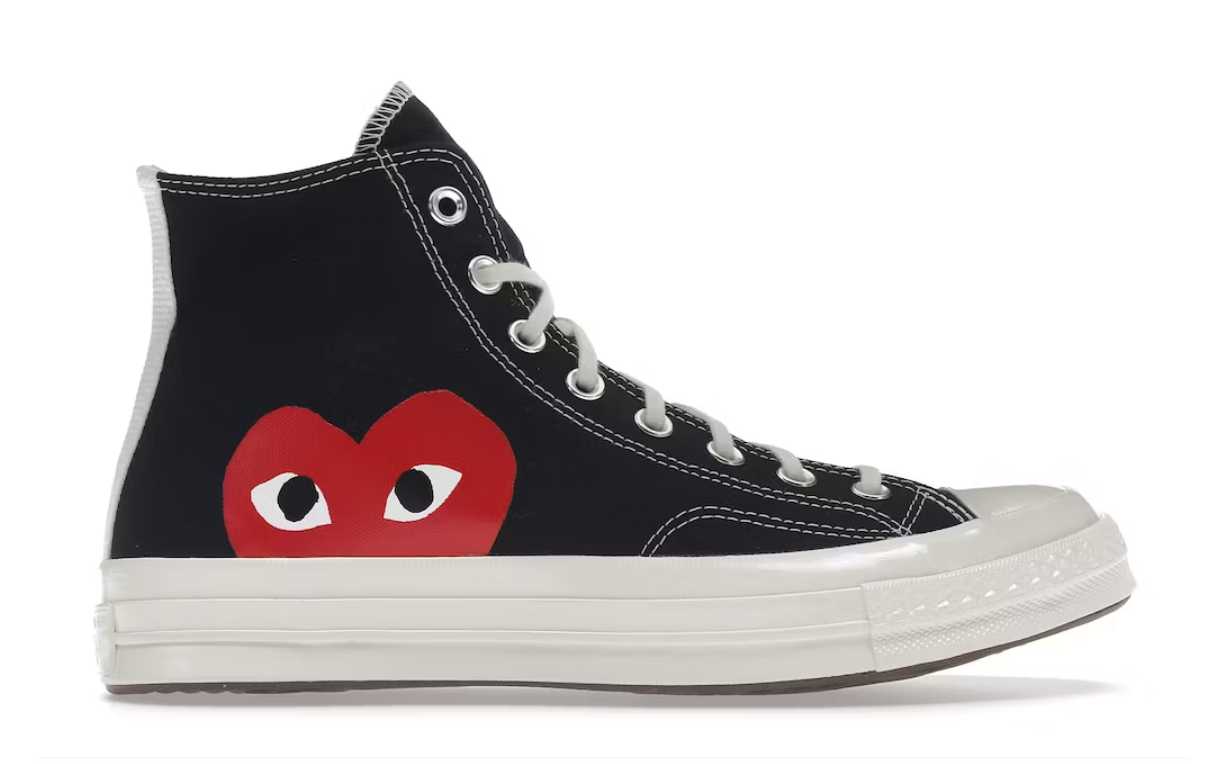 converse chuck taylor all-star 70 hi comme des garcons play black