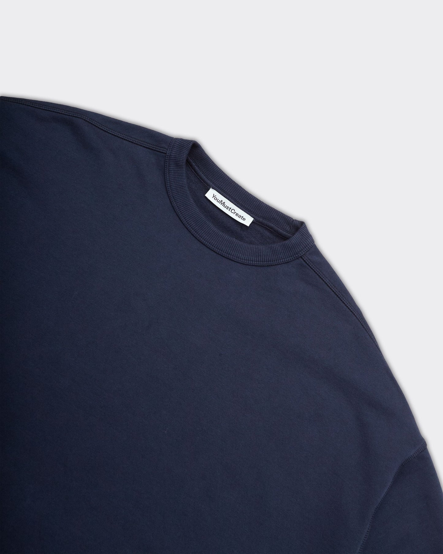 Felpa Studio Crop Blu