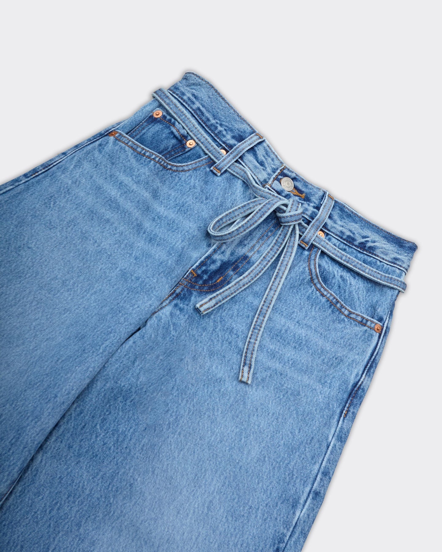 Jeans Woman XL Straight Baggy 'Thanks Friend' Med Indigo