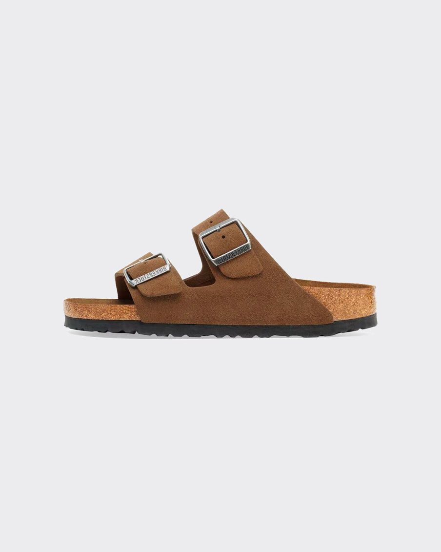 Ciabatta Arizona Softbed Suede Leather Dark Tea