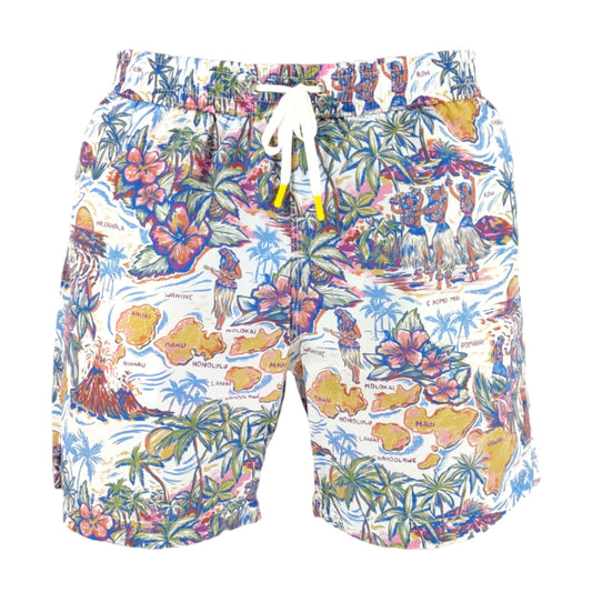 Costume Swim Uomo Hawaii Print