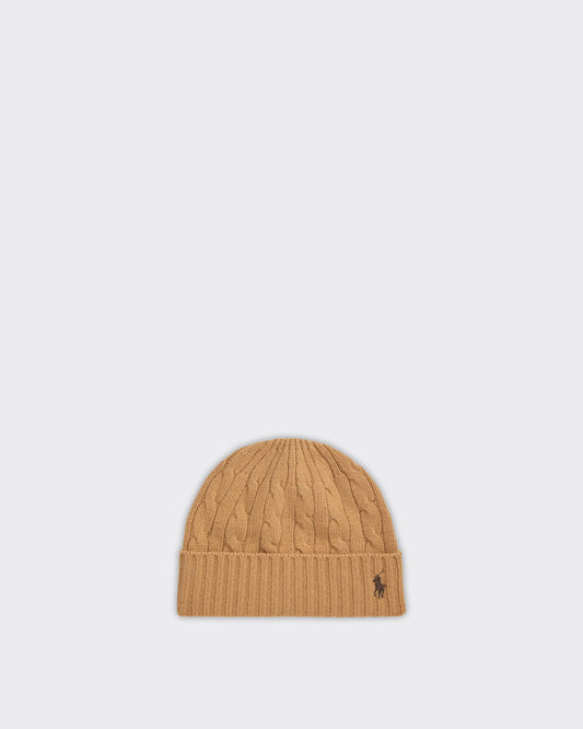 Classic Cable Beanie Beige